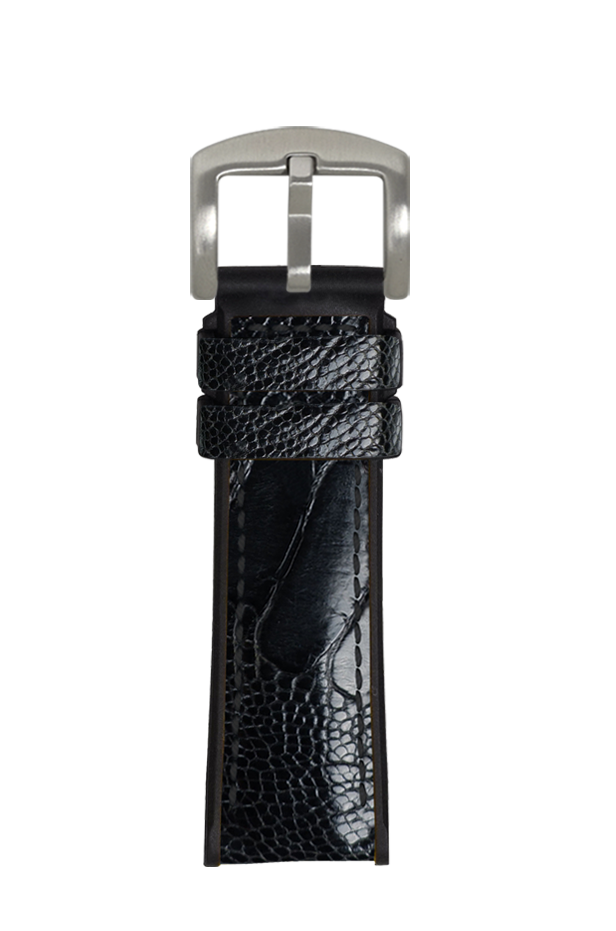 Ostrich Leg Black for Panerai