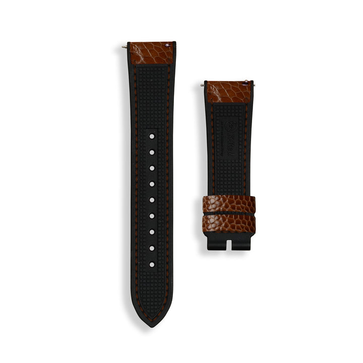 Exotic Skin - Ostrich Leg Cognac