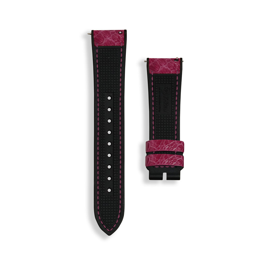 Exotic Skin - Ostrich Leg Fuschia