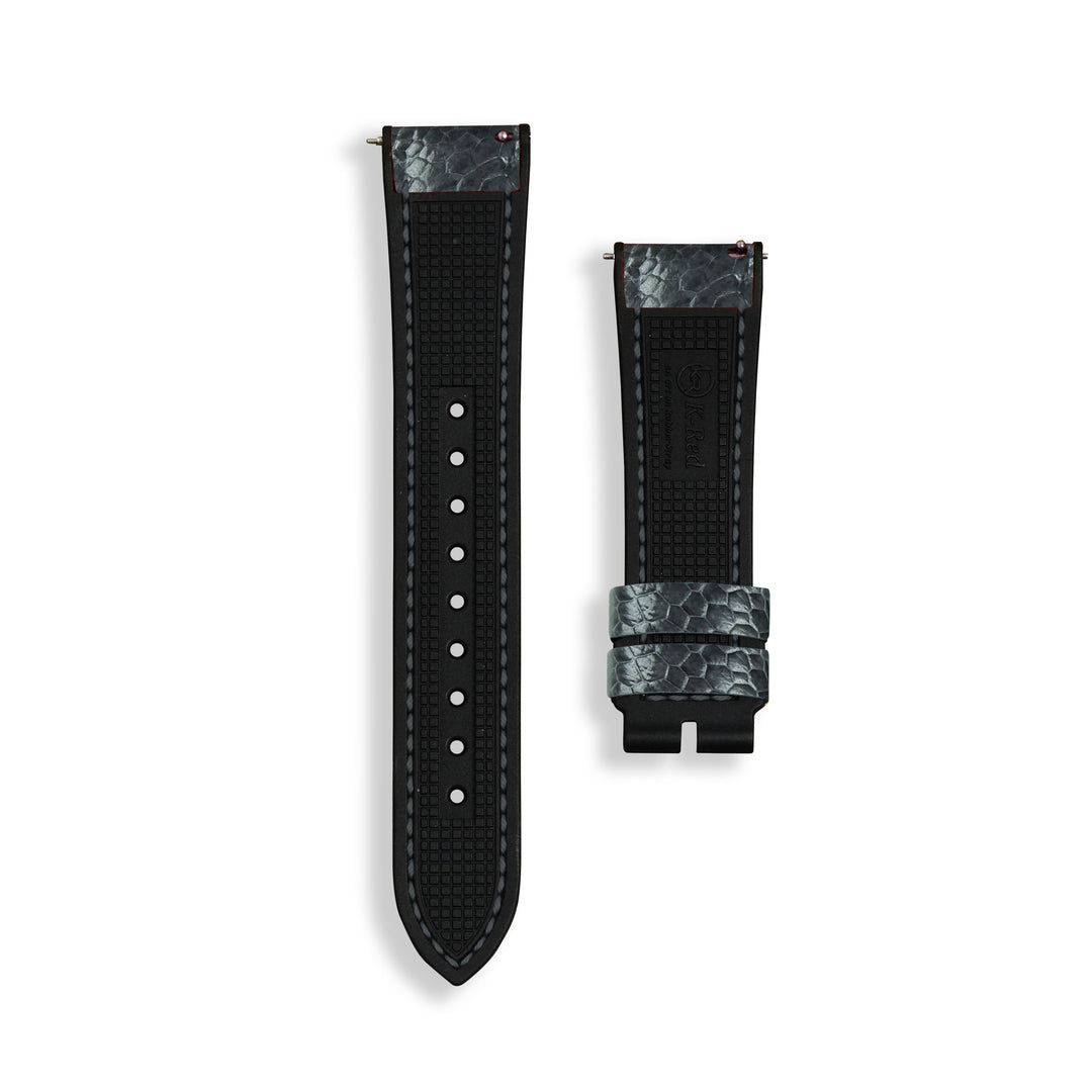 Exotic Skin - Ostrich Leg Iron Grey