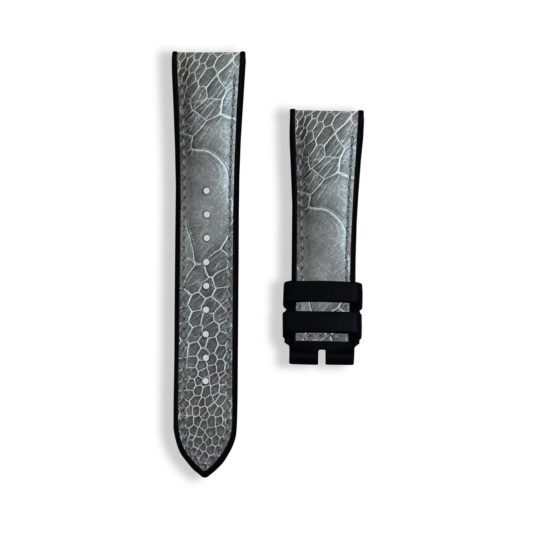 Exotic Skin - Ostrich Leg Light Grey