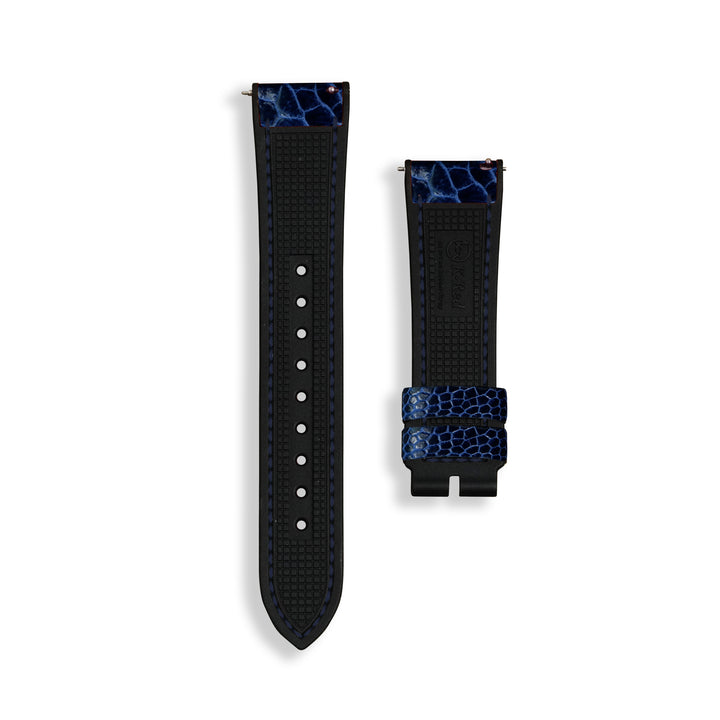Exotic Skin - Ostrich Leg Navy