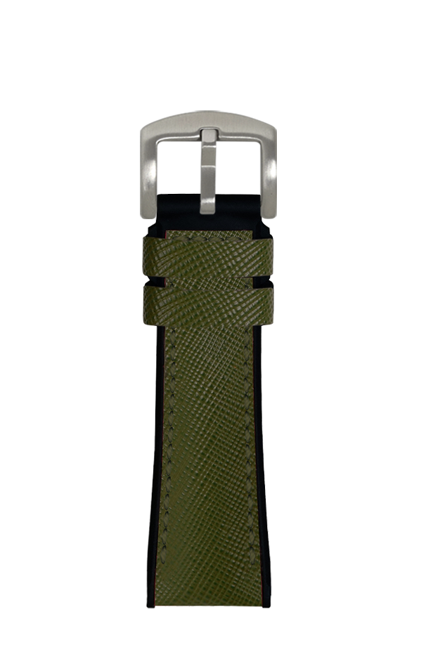 Saffiano Army Green